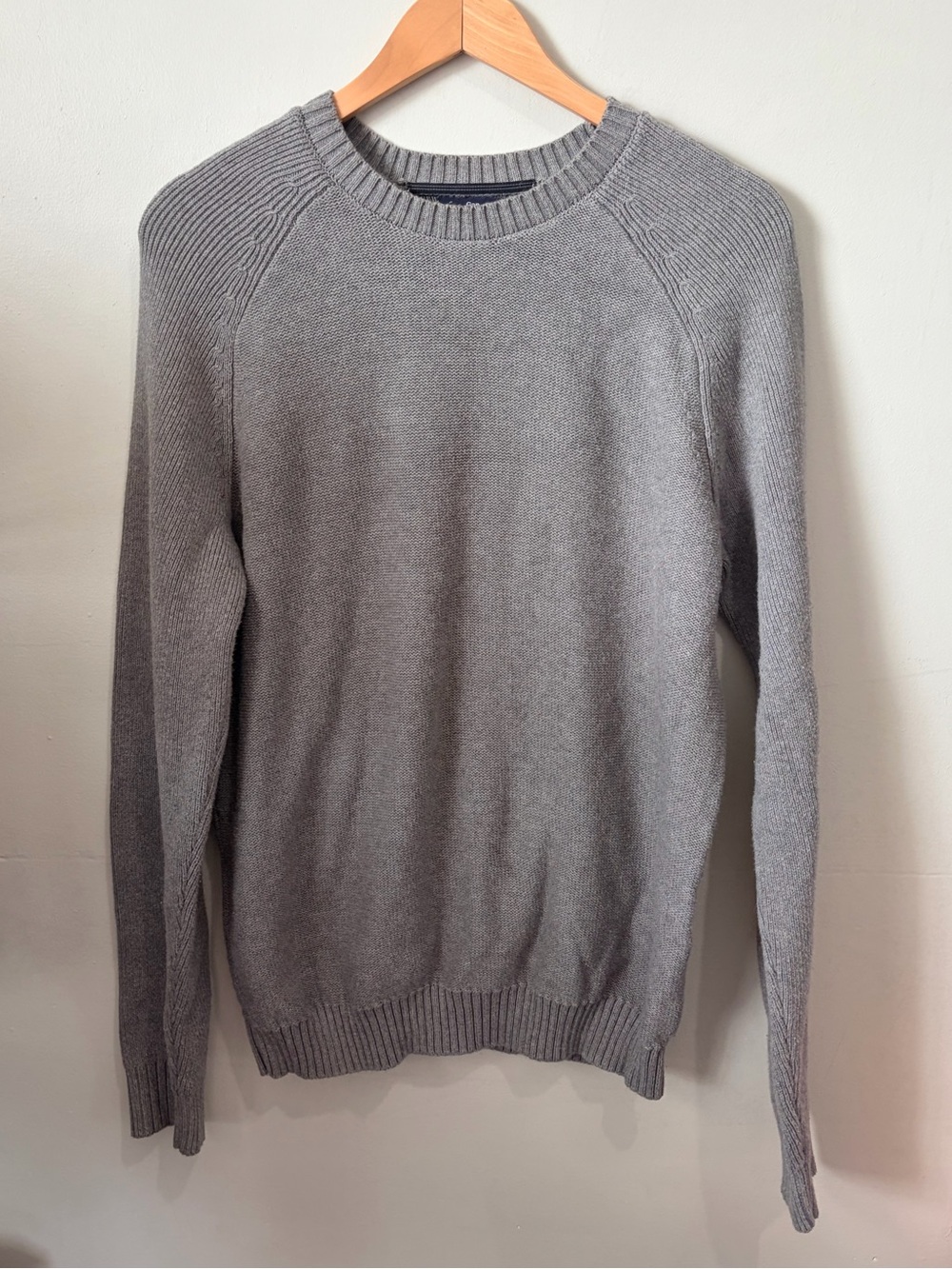 GAP Mens Grey 100% Cotton Crewneck Sweater Size Large L